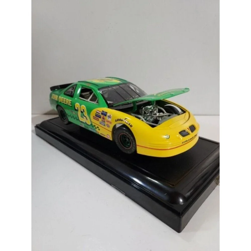 Ertl 1:18 Die Cast 1996 John Deere 23 Pontiac Grand Prix NASCAR Stock Car w/Case